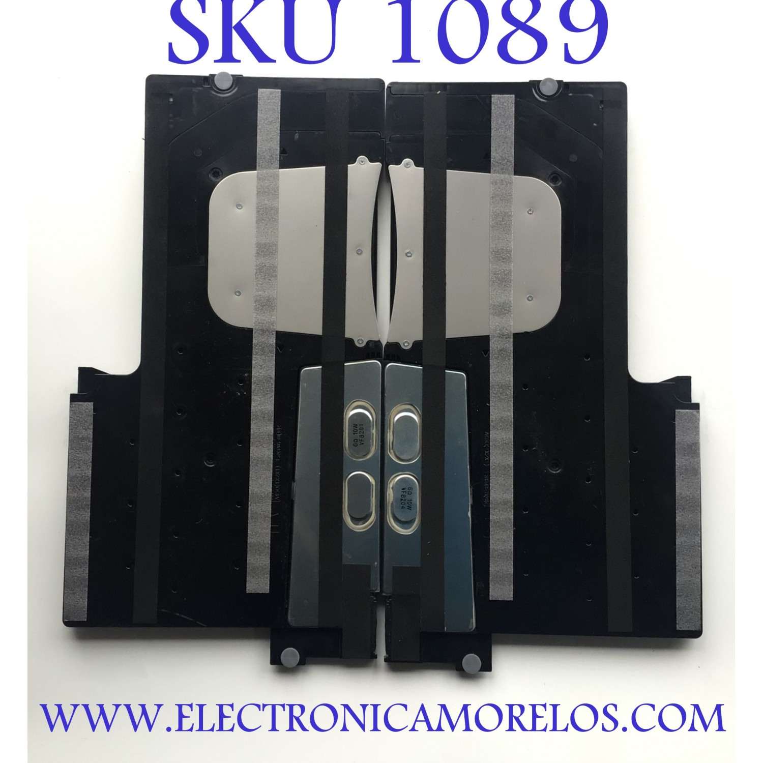 KIT DE BOCINAS PARA TV SAMSUNG / NUMERO DE PARTE BN96-45641B / BN63-17535X001 / 6Ω/10W / VI8205 / MODELO QN75Q9FNAFXZA AA01	